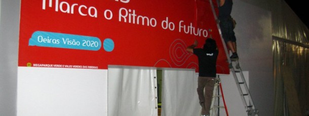 Decoração de Stand da Câmara Municipal de Oeiras  nas festas Municipais.