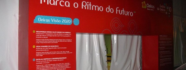 Decoração de Stand da Câmara Municipal de Oeiras  nas festas Municipais.