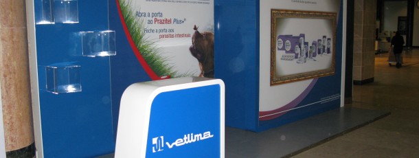 Implementação Stand Vetlima nos diversos congressos e eventos.