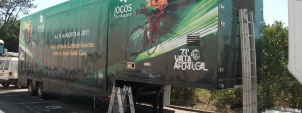 Decoração integral de viatura  JSC para a Volta a Portugal em bicicleta