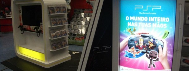 Produção  e implementação de Stand Playstation na worten Norteshopping.