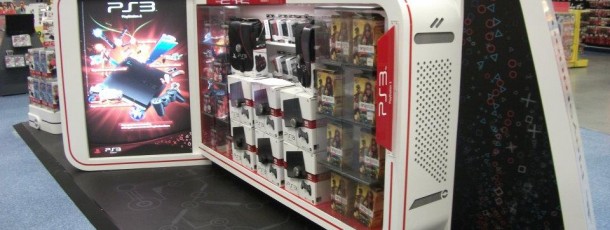 Produção  e implementação de Stand Playstation na worten Norteshopping.