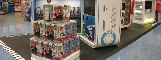 Produção  e implementação de Stand Playstation na worten Norteshopping.