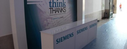 Decoração Welcome  Desk Siemens