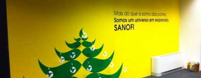 Decoração Natal Sanofi